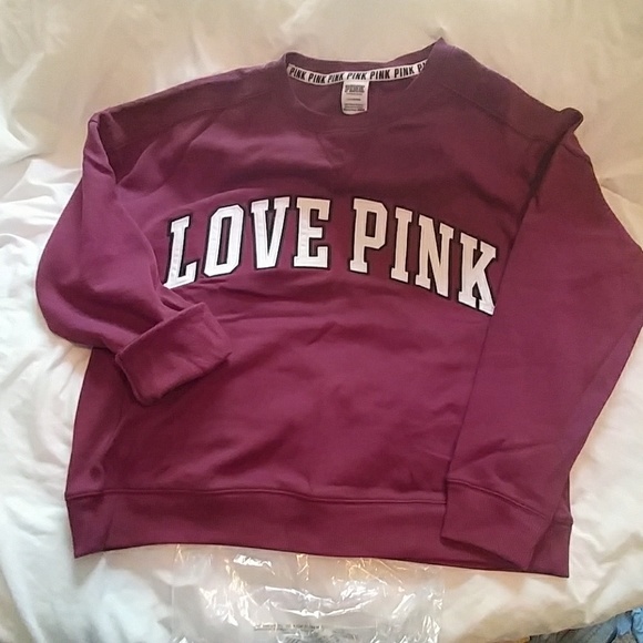 Pink by Victoria's secret  pull over sz large - Picture 1 of 3